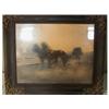 Image 1 : Framed charcoal etching - buggy