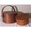 Image 1 : Lot of two round oak buckets with lids