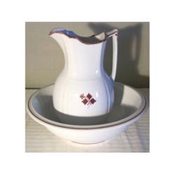 Meakin Tea Leaf pitcher and bowl