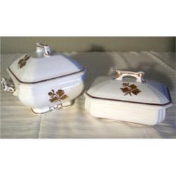 Two items Meakin Tea Leaf ironstone