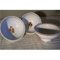 Three Tea Leaf ironstone bowls