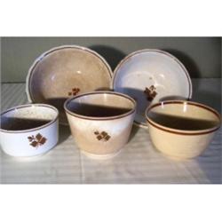 Five Tea Leaf bowls