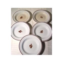 Five Mellor and Taylor Tea Leaf Bowls