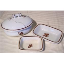 Tea Leaf soap dishes, ironstone