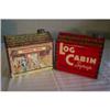Image 1 : Two "Log Cabin" syrup tins