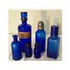 Image 1 : Six cobalt glass bottles