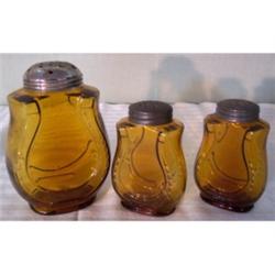 Amber salt, pepper, confectioner's