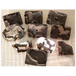 Lot of 10 antique cookie cutters