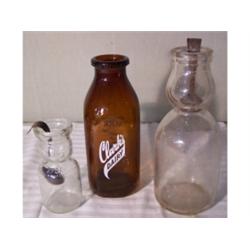 Lot of milk bottles