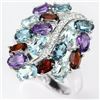 Image 1 : Natural Multi Gemstone Ring