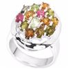 Image 2 : NATURAL AAA MULTI COLOR TOURMALINE 42 Ct Ring