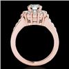 Image 1 : 1.9 CTW H-SI/I Certified Diamond Solitaire Halo Ring 10K Rose Gold - REF-206M4F - 34293