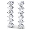 Image 1 : 6 CTW Certified SI/I Diamond Earrings 18K White Gold - REF-436M4F - 39998