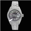 Image 1 : Rolex Ladies Stainless Steel, Diam Dial & Diam/Sapphire Bezel, Saph Crystal - REF-363F3M