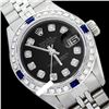 Image 1 : Rolex Men's Stainless Steel, QuickSet, Diam Dial & Diam/Sapphire Bezel - REF-441H8W