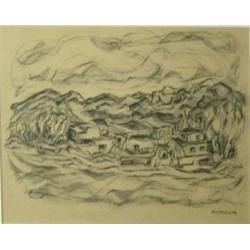 Emil Bisttram - Charcoal