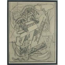 Emil Bisttram - Pencil