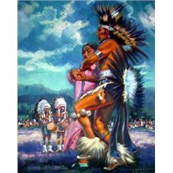 Joe Waano-Gano - Oil on Board