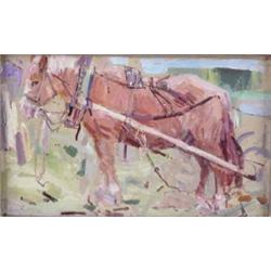 Leon Gaspard - Oil on Board