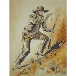 Joe Grandee - 2 Watercolors