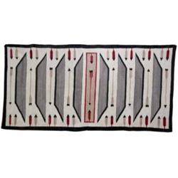 Early Navajo Pictorial Rug, Arrows, Feathers