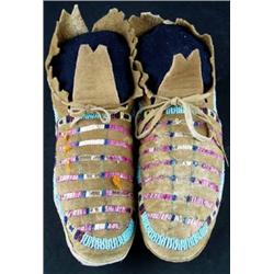 Sioux Indian Beaded Moccasins