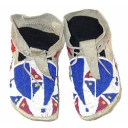 Sioux Indian Beaded Moccasins