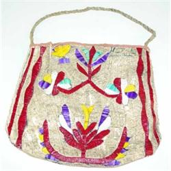 Santee Sioux Indian Quilled Bag