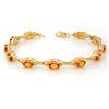 Image 1 : 8.0 CTW Yellow Sapphire Bracelet 10K Yellow Gold - REF-81M8F - 11215