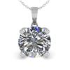 Image 2 : 1.50 CTW VS/SI Diamond Designer Necklace 18K White Gold - REF-523M2F - 32358
