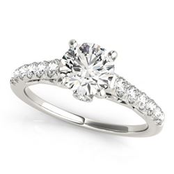 1.75 CTW Certified VS/SI Diamond Solitaire Ring 18K White Gold - REF-508R4K - 27600