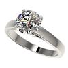 Image 1 : 2 CTW Certified H-SI/I Quality Diamond Solitaire Engagement Ring 10K White Gold - REF-564M9F - 33029