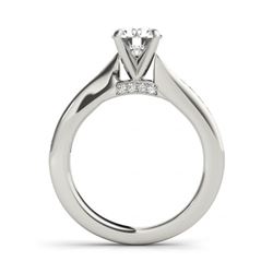 1.46 CTW Certified VS/SI Diamond Solitaire 2Pc Wedding Set 14K White Gold - REF-233M8F - 31676