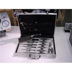 NEW - Kitchen Knife Set - 13 Pieces W/ Soft Grip