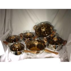 NEW - 12pc 18/10 S.Steel Cookware Set