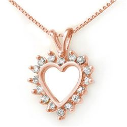 1.0 CTW Certified VS/SI Diamond Pendant 18K Rose Gold - REF-76T4X - 13383
