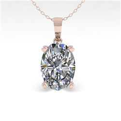 0.50 CTW VS/SI Oval Diamond Designer Necklace 14K White Gold - REF-81M3F - 38407