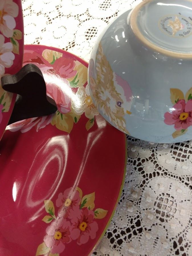 CHINA DISHES, SONGBIRD GARDEN BY ROSIE B. FARMER, DINNER ...