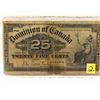 Image 1 : 1900 Dominion of Danada Twenty-Five Cent Bill