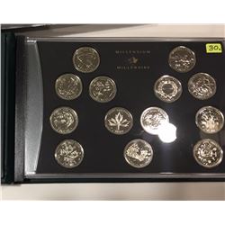 2000 Canada Millennium Coin Set - Special Edition (13 - Quarters)