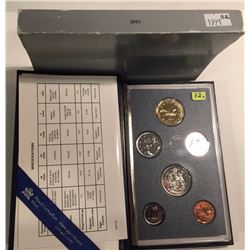 1991 Canada Specimen Set - 6 Coins