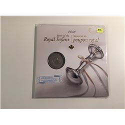 2013 Canada Birth of the Royal Infant Twenty-five Cent Coin