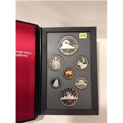 1986 Canada Proof Set - 7 Coins - Vancouver Silver One Dollar Coin