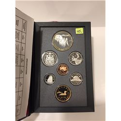 1992 Canada Proof Set - 7 Coins - Sterling Silver One Dollar Coin