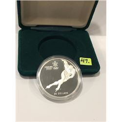 1985 Canada Twenty Dollar Silver Proof Coin - Calgary Olympics - 1988 Skating