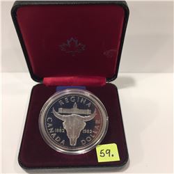 1982 Canada One Dollar Proof Coin; Regina; (.375 Troy oz Silver)