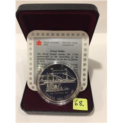 1991 Canada One Dollar Proof Coin; Frontenac (.375 Troy oz Silver)