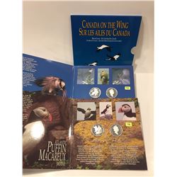 1995 Canada Fifty Cent Silver Set; 4 Coins; Canada on the Wing