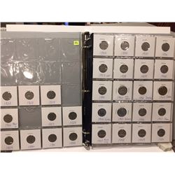 1922-2005 Nickels in Grey Binder; Duplicates; No Key Dates (117 Coins)