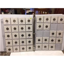 1970-2004 Dimes in White Binder; Duplicates (35 Coins)